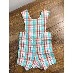 KAYCE HUGHES RED AND MINT PLAID‎ JOHN-JOHN